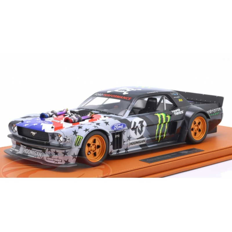 1/12 TopMarques 1965 Ford Mustang Hoonigan V2 #43 Ken Block Stars and Stripes Resin Car Model