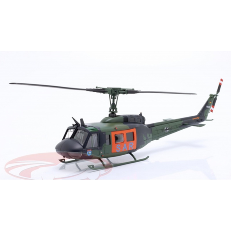 1/35 Schuco Bell UH 1D Helicopter German Army Bundeswehr "SAR" (Green & Orange) Model