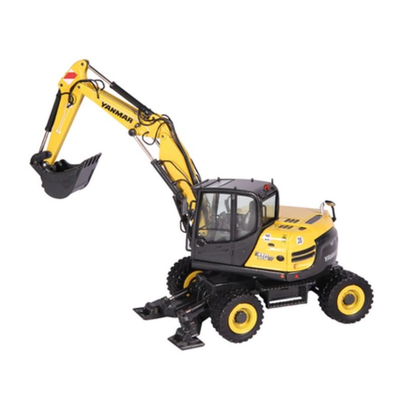 1/50 NZG Yanmar B110W Mobile Excavator Diecast Model