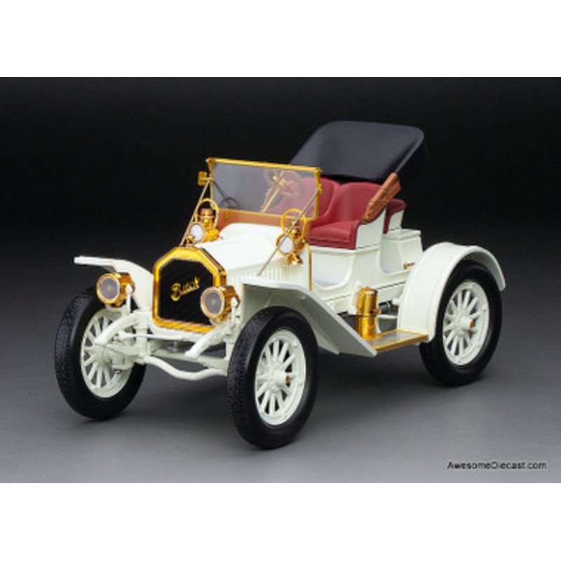 1908 Buick Model 10 Convertible, White 1:18 Diecast Model Car by Sun Star