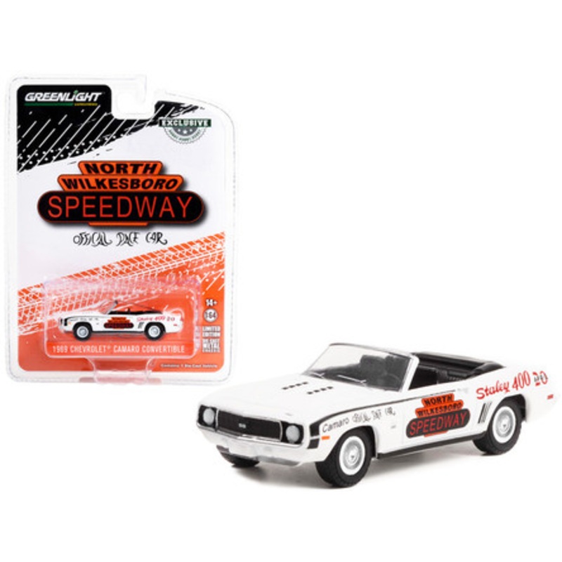 1969 Chevrolet Camaro Convertible "North Wilkesboro Speedway Official Pace Car" (North Carolina) "Hobby Exclusive" Series 1/64 Diecast Model Car by Greenlight