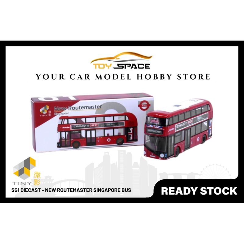 [TINY] SG1 Diecast - New Routemaster Singapore Bus