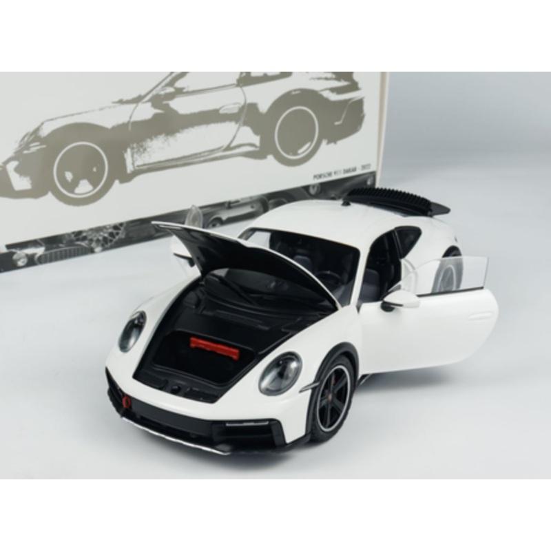 1/18 Minichamps 2022 Porsche 911 (992) Dakar (White) Diecast Car Model