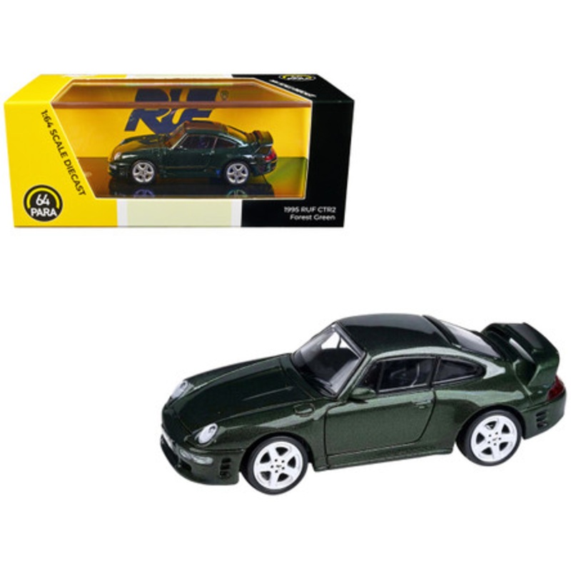 1/64 Paragon Porsche 911 993 RUF CTR2 (Forest Green Metallic) Diecast Car Model