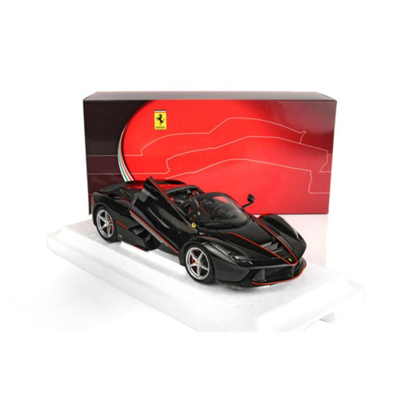 1/18 BBR 2016 Ferrari LaFerrari Aperta (Daytona Black) Diecast Car Model