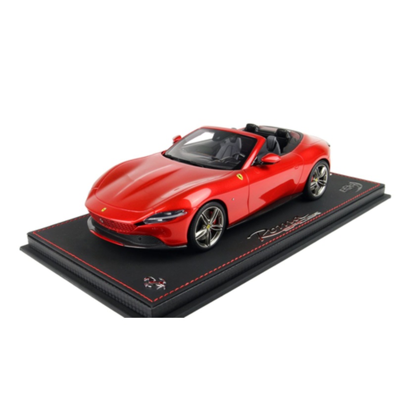 1/18 BBR Ferrari 2023 Roma Spider Open Roof (Rosso Magma Red) Resin Car Model Limited 30 Pieces