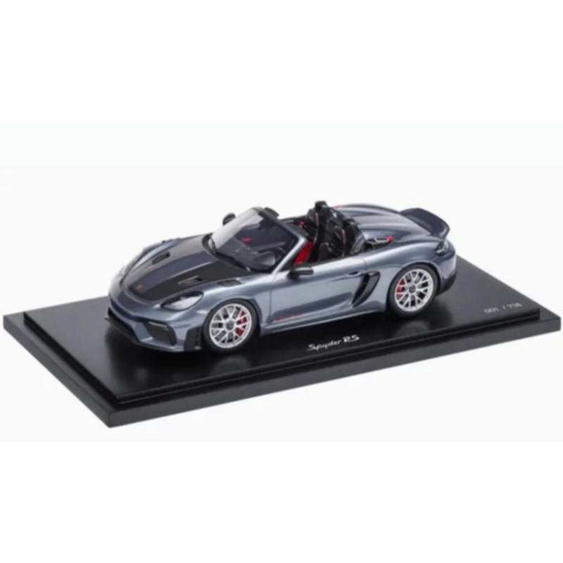 1/18 Dealer Edition 2024 Porsche 718 (982) Spyder RS (Vanadium Grey) Car Model