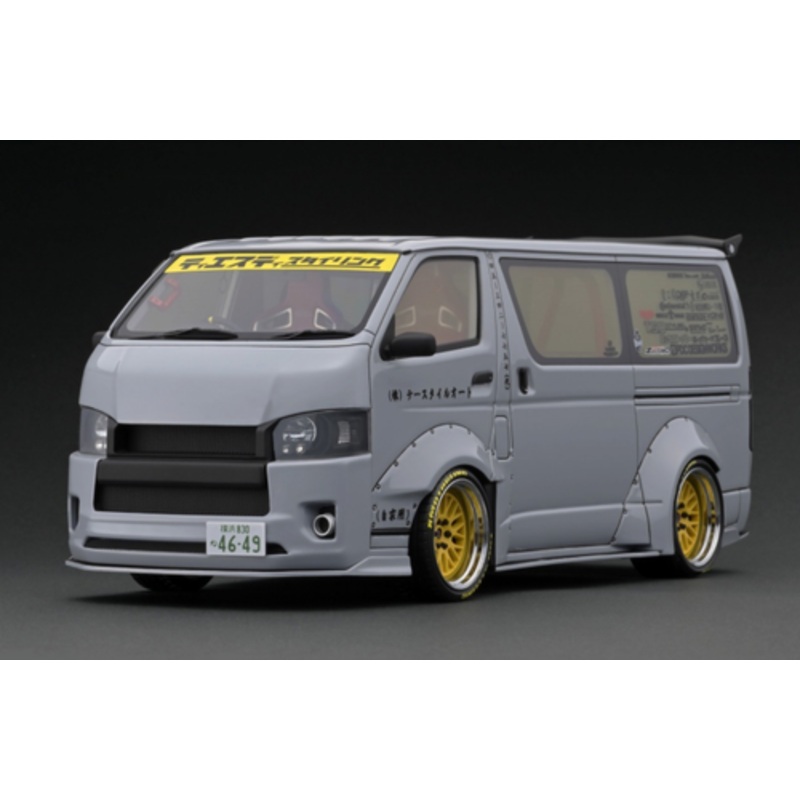 1/18 Ignition Model TSD WORKS Toyota HIACE Gray