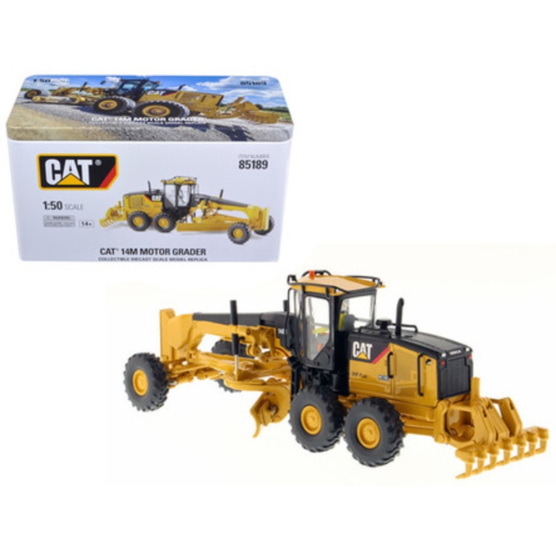 CAT Caterpillar 14M Motor Grader with Operator "High Line Series" 1/50 Diecast Model by Diecast Masters