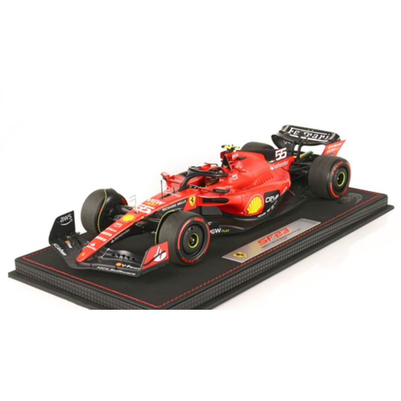 1/18 BBR 2023 Formula 1 Carlos Sainz Ferrari SF-23 Bahrain GP Diecast Car Model