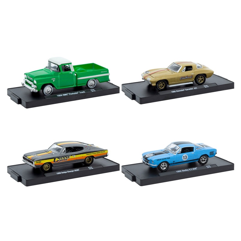 "Auto-Drivers" Set of 4 pieces in Blister Packs Release 124 Limited Edition to 7500 pieces Worldwide 1/64 Diecast Model Cars by M2 Machines