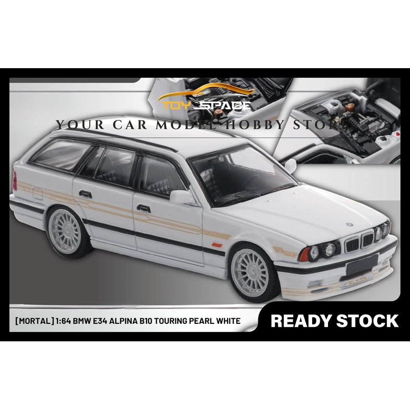 [MORTAL] 1:64 BMW E34 Alpina B10 Touring Pearl White