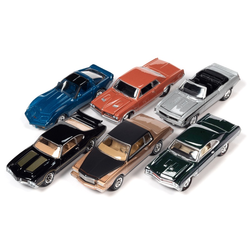 "Muscle Cars USA" 2023 Set B of 6 pieces Release 1 "OK Used Cars" 1/64 Diecast Model Cars by Johnny Lightning