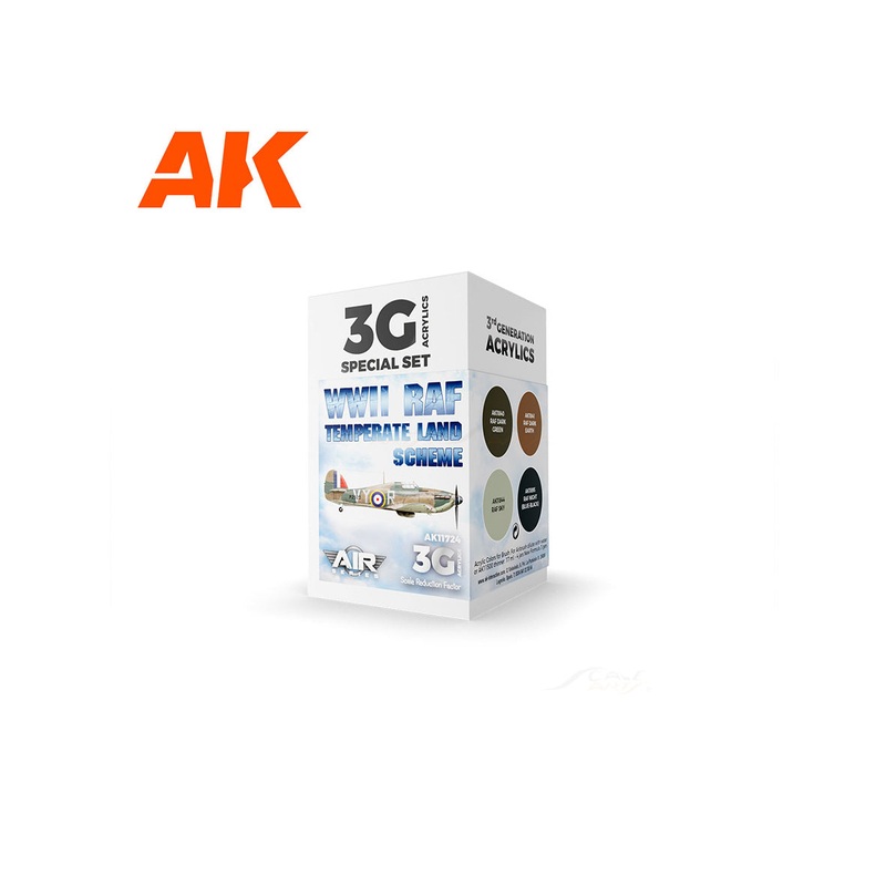 WWII RAF Temperate Land Scheme 17 ml AK Interactive acrylic color AK11724