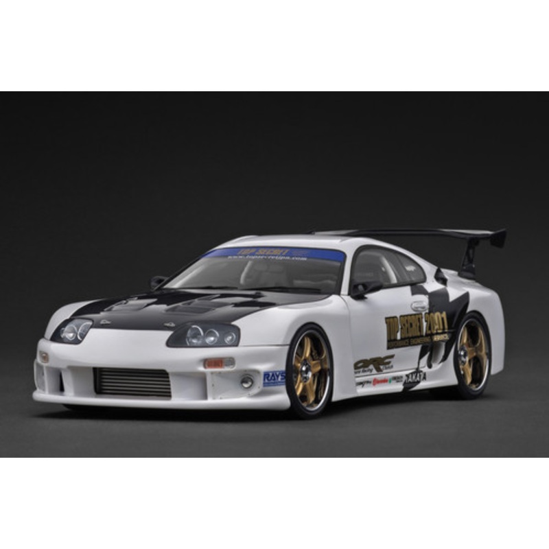 1/18 IG Ignition Model TOP SECRET Toyota GT300 Supra (A80) (White) Car Model