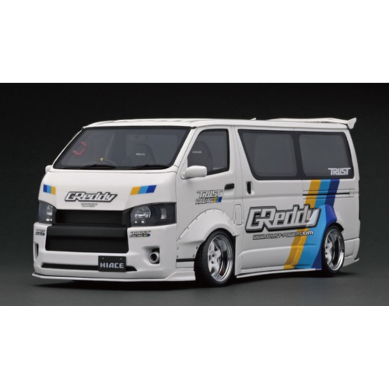 1/18 Ignition Model Toyota TSD WORKS HIACE White Resin Car Model