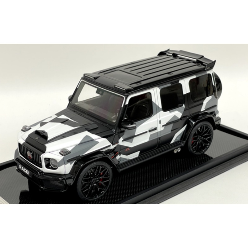 1/18 Motorhelix Mercedes-Benz Mercedes G-Class G63 AMG Brabus 800 (Camouflage with Red Brake Calipers) Resin Car Model Limited 99 Pieces