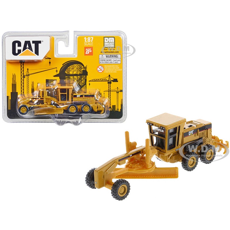 CAT Caterpillar 163H Motor Grader Yellow 1/87 (HO) Diecast Model by Diecast Masters