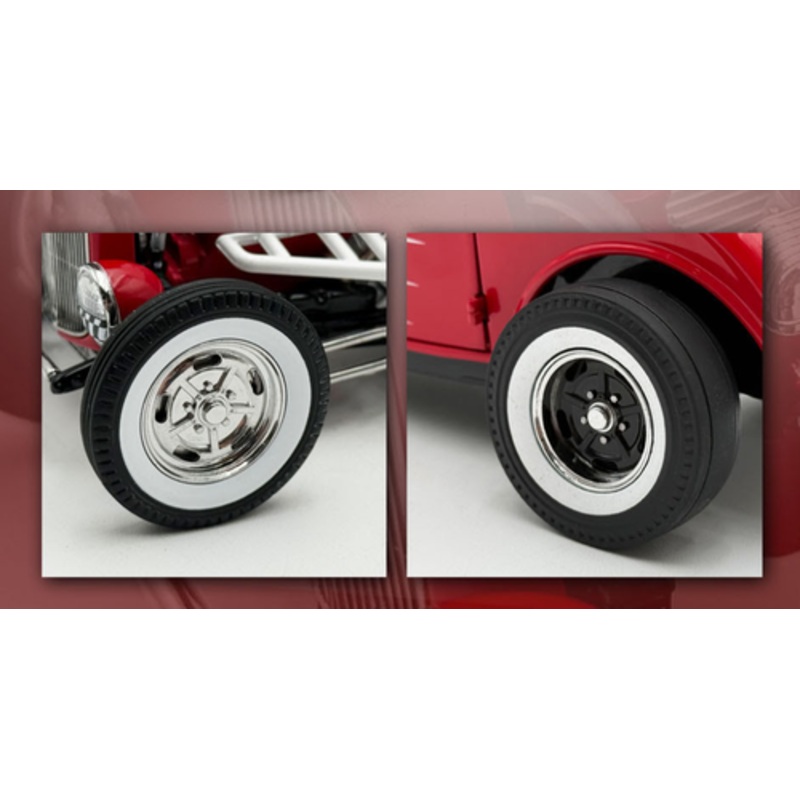 1/18 ACME 1932 Ford Three Window Wheels & Tires Set
