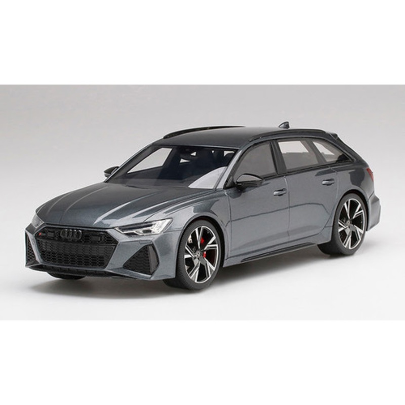 1/18 Top Speed Audi RS6 Avant Carbon Black (Daytona Grey) Resin Car Model