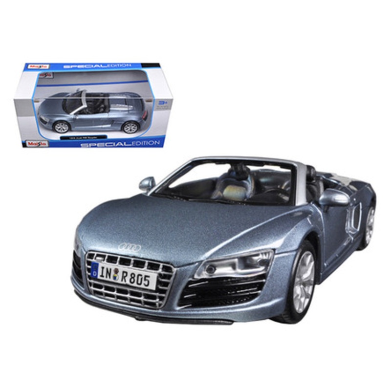 1/24 Maisto Audi R8 Spyder Blue Diecast Car Model