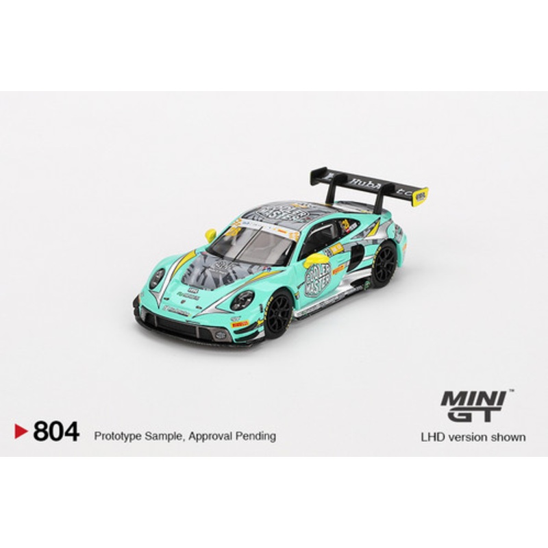 1/64 Mini GT 2023 Porsche 911 992 GT3 R #28 HubAuto Racing 2023 FIA GT World Cup 70th Macau GP Diecast Car Model