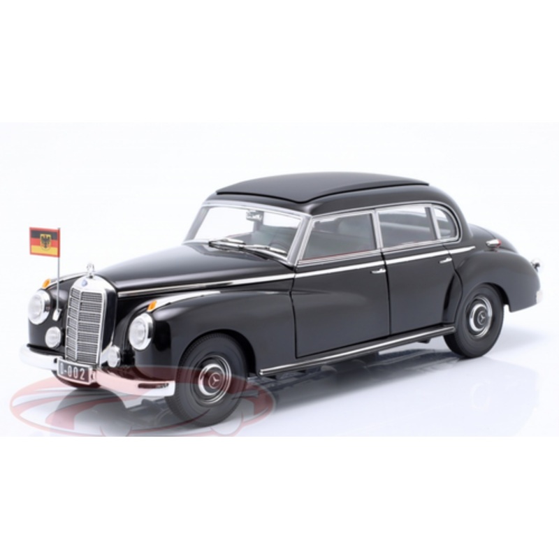 1/18 Norev 1955 Mercedes-Benz 300 (W186) Konrad Adenauer (Black) Diecast Car Model