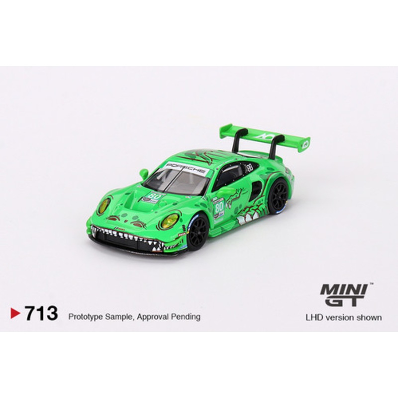 1/64 Mini GT 2023 Porsche 911 GT3 R #80 GTD AO Racing IMSA Sebring 12 Hrs Diecast Car Model