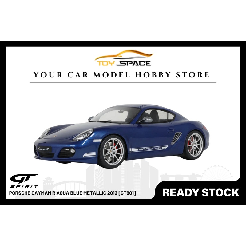 [GT SPIRIT] 1:18 Porsche Cayman R Aqua Blue Metallic 2012 [GT901]