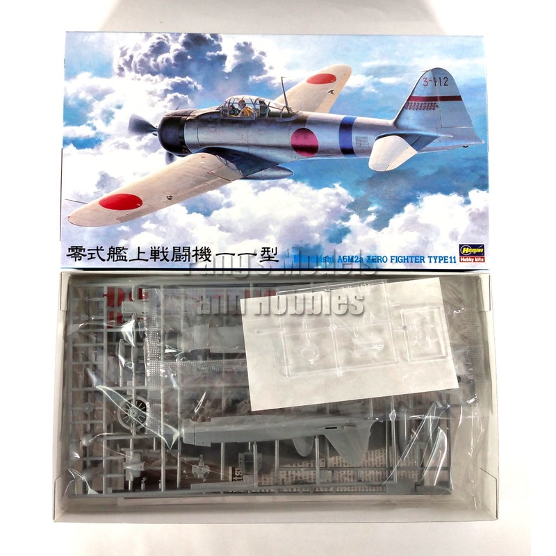 Mitsubishi A6M A6M2 Zero Fighter Type 11 Japan 1/48 Scale Plastic Model Kit (Assembly Required) by Hasegawa
