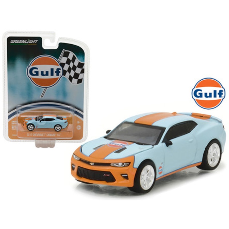 2017 Chevrolet Camaro SS Gulf Oil Hobby Exclusive 1/64 Diecast Model Car by Greenlight