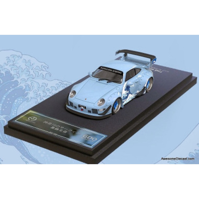Time Micro 1:64 Porsche 993 RWB Kanagawa, Light Blue