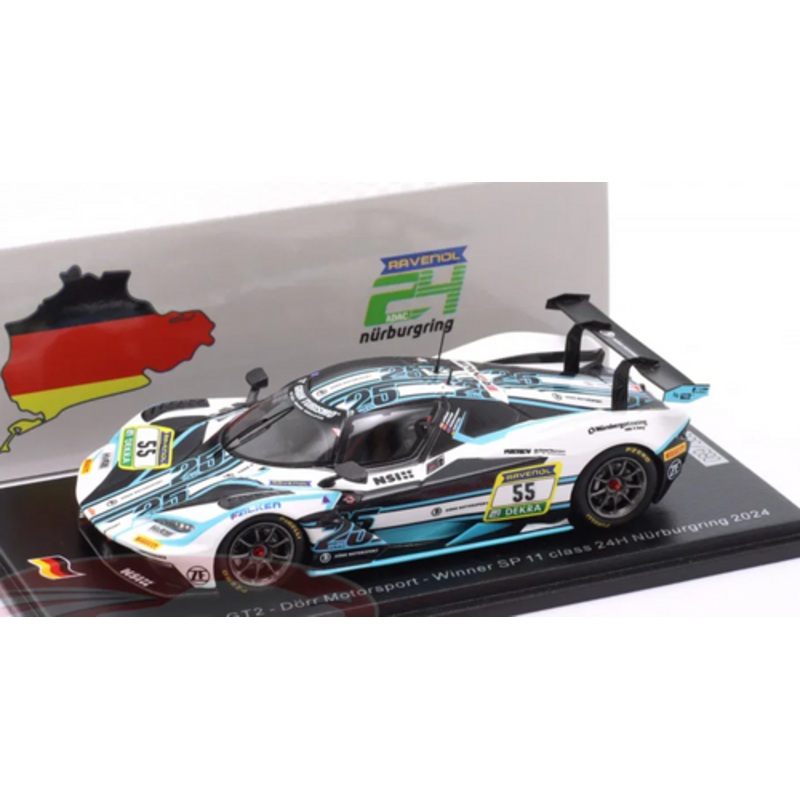 1/43 Spark KTM X-Bow GT2 No.55 Drr Motorsport Winner SP 11 class 24H Nrburgring 2024 M. Hofer - C. Gebhardt - F. Vettel - B. Drr Car Model