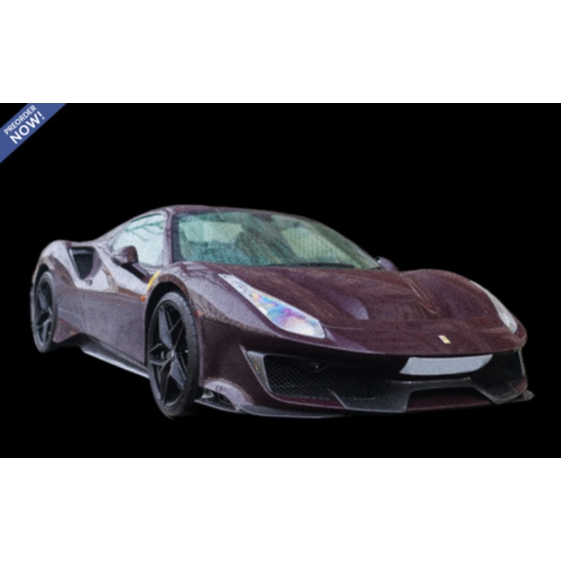 1/12 BBR Ferrari 488 Pista Spider Open Roof (Violet Hong Kong Purple) Resin Car Model