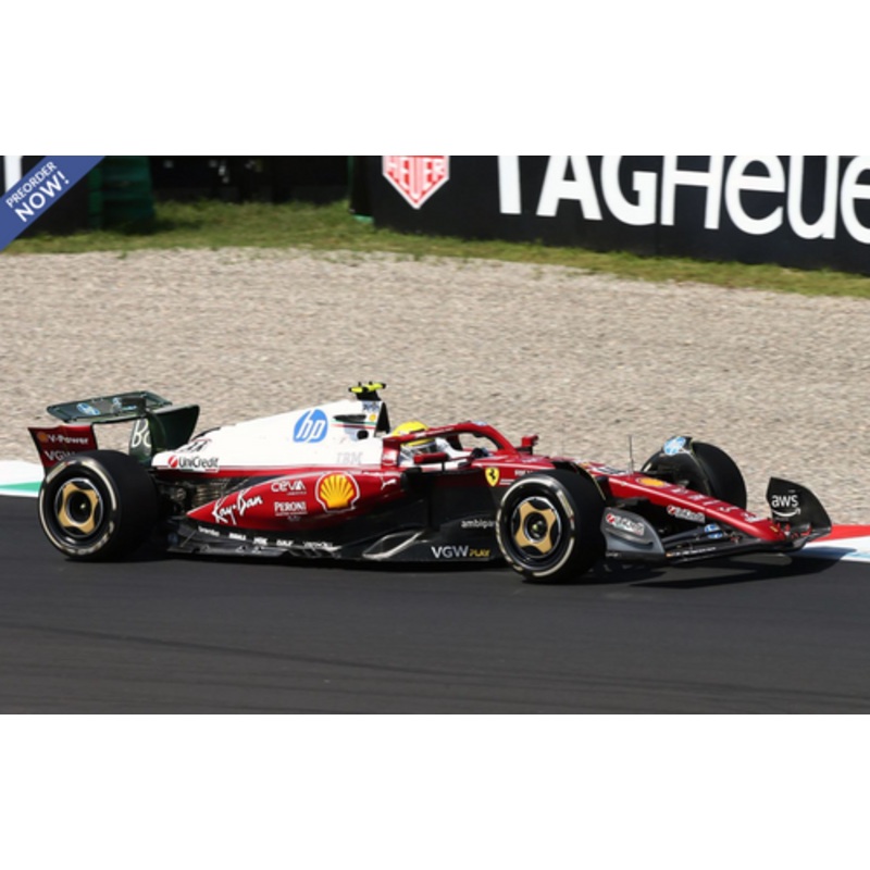 1/18 BBR 2025 Formula 1 Ferrari SF25 Monza Livery #44 Lewis Hamilton for 50 Years Lauda World Champion Car Model Luxury Package