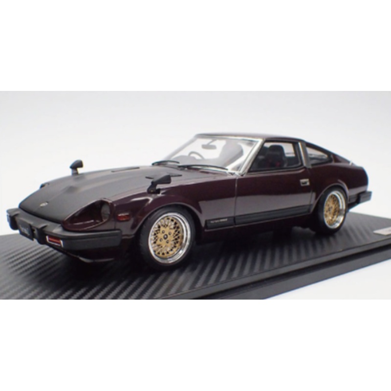 1/18 Ignition Model Nissan Fairlady Z (S130) Maroon Resin Car Model