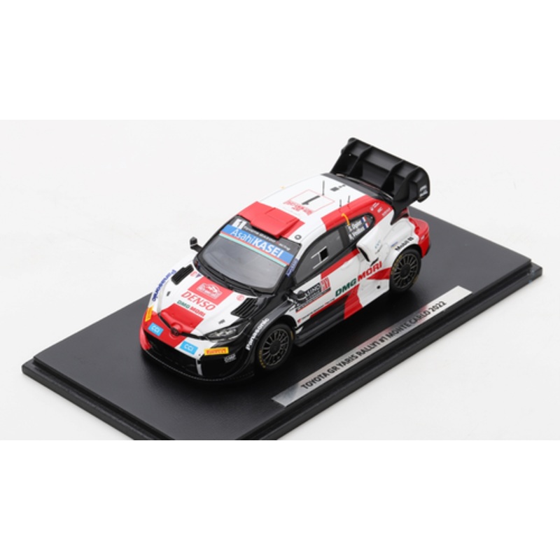 1/43 Spark 2022 Toyota GR Yaris Rally1 #1 2nd Rallye Monte Carlo Toyota Gazoo Racing WRT Sbastian Ogier, Benjamin Veillas Car Model