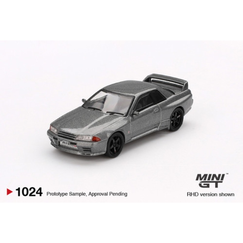 1/64 Mini GT Nissan Skyline GT-R (Nismo BNR32 CRS Version) Dark Metal Grey Diecast Car Model