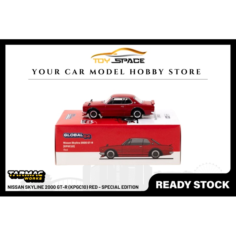 [TARMAC WORKS] 1:64 Nissan Skyline 2000 GT-R (KPGC10) Red - Special Edition