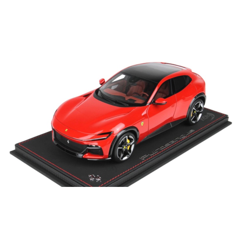 1/18 BBR Ferrari Purosangue with Panoramic Roof (Rosso Corsa 322 Red) Car Model Limited 49 Pieces