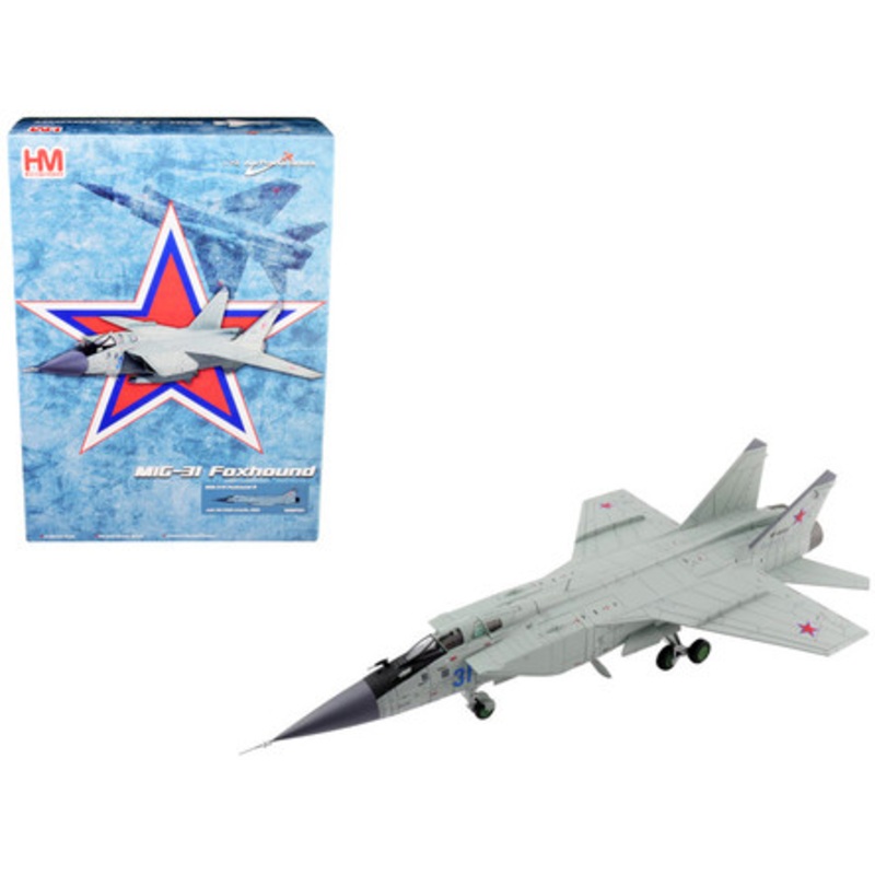 Mikoyan MIG-31K Foxhound D Interceptor Aircraft with KH-47M2 Missile (2022) "Air Power Series" 1/72 Diecast Model by Hobby Master