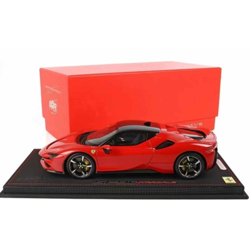 1/18 BBR Ferrari SF90 Stradale (Rosso Corsa 322 Red with Yellow Calipers) Car Model Limited 15 Pieces