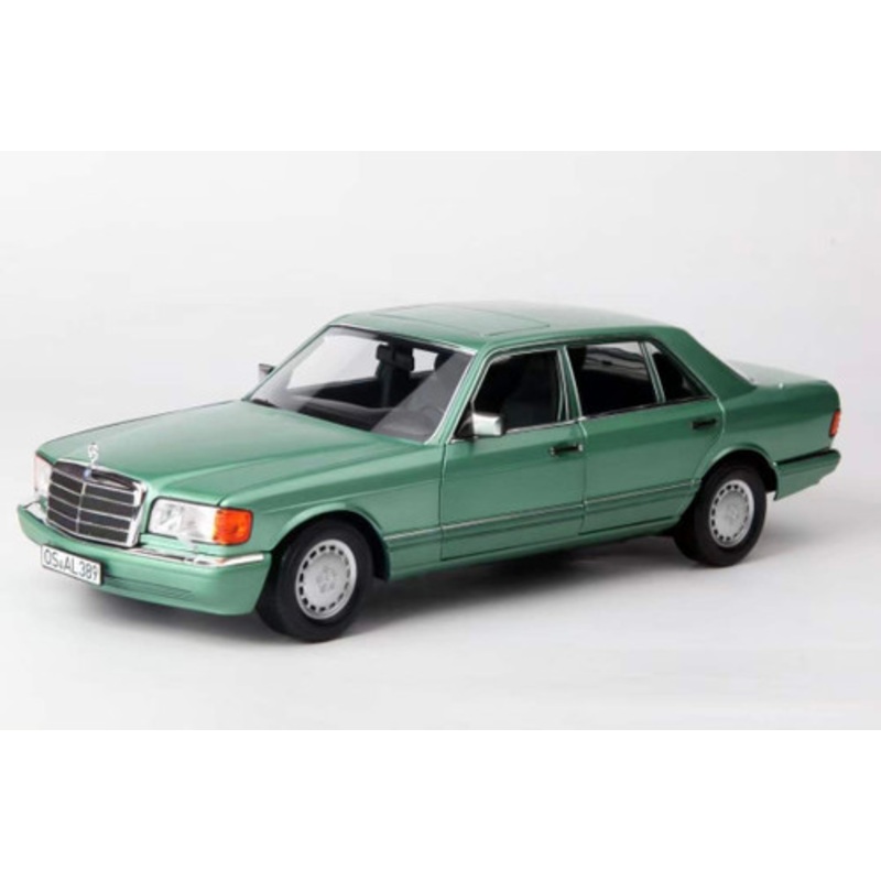 1/18 Norev 1991 Mercedes-Benz 560 SEL W126 (Metallic Green) Diecast Car Model