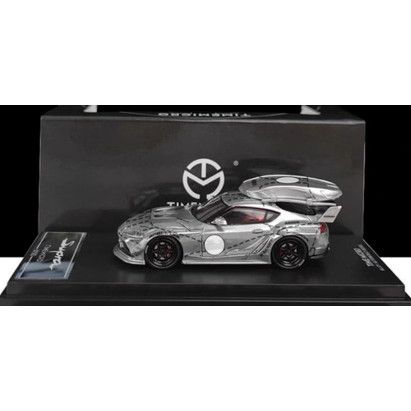 1/64 Time Micro Toyota Supra Pink Pig (Grey) Car Model