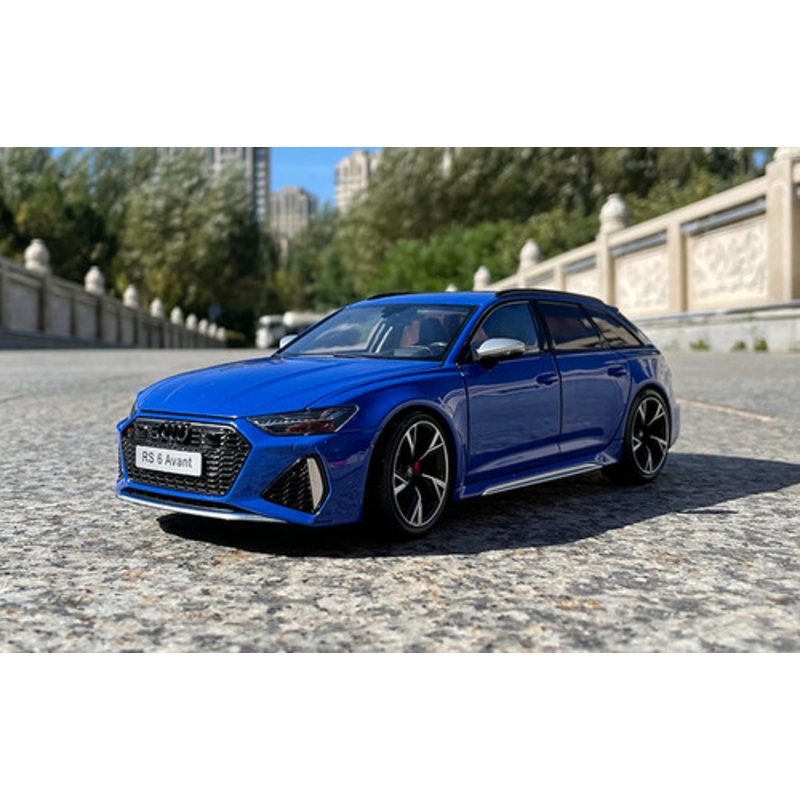 1/18 Kilo Works Audi RS6 C8 (Blue) Full Open Diecast Car Model
