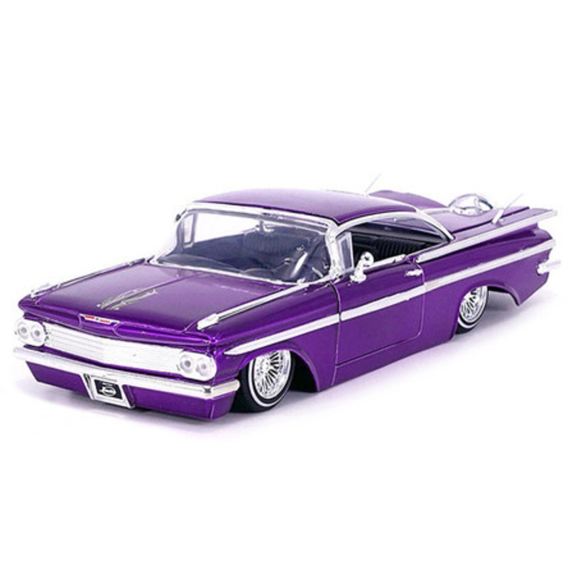 1/24 Jada 1959 Chevrolet Impala SS Lowrider Wire Wheels (Candy Purple) Diecast Car Model
