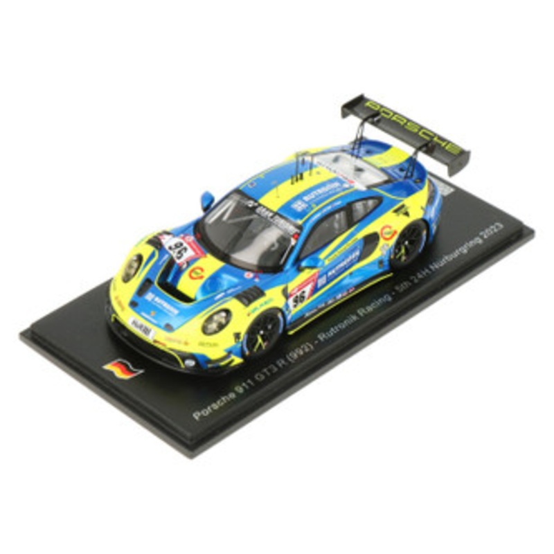 1/43 Spark 2023 Porsche 911 (992) GT3 R #96 5th 24h Nrburgring Rutronik Racing Dennis Olsen, Matteo Cairoli, Julien Andlauer Car Model