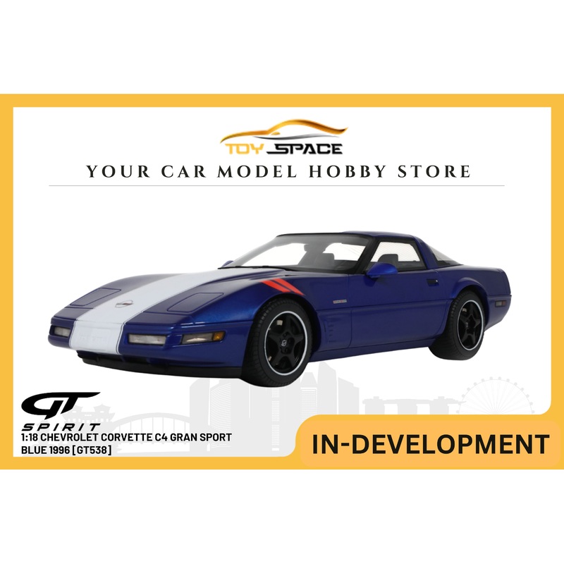 [GT SPIRIT] 1:18 Chevrolet Corvette C4 Gran Sport Blue 1996 [GT538]