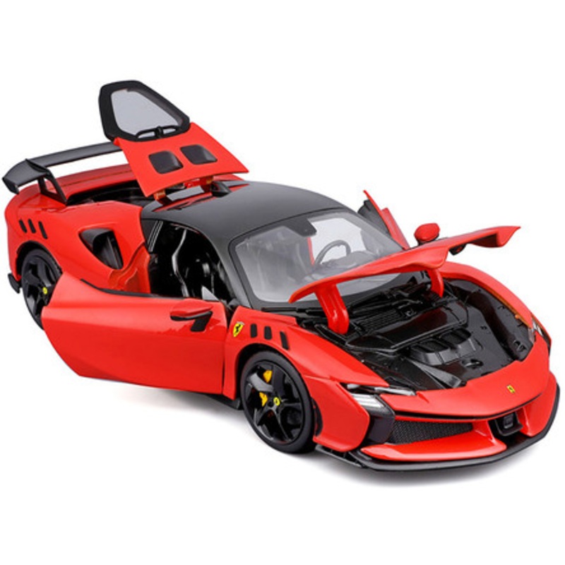 1/18 BBurago 2024 Ferrari SF90XX Stradale (Rosso Magma Red Metallic) Diecast Car Model