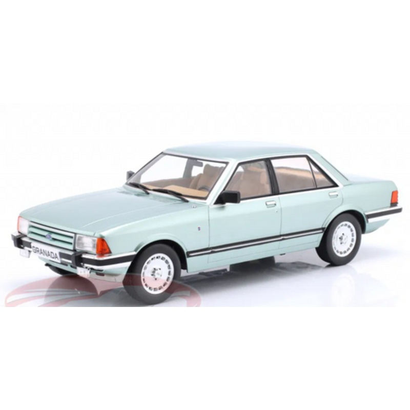 1/18 ModelCarGroup 1982 Ford Granada MK II 2.8 Ghia (Light Green Metallic) Diecast Car Model